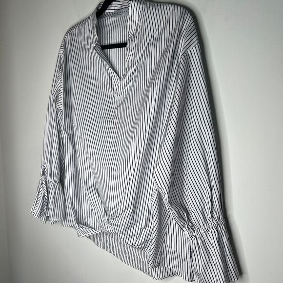 Harshman Striped Bell Sleeve Blouse Size Small - Picture 5 of 7